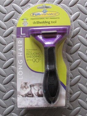 FURminator deShedding Tool For Large Cats Long Hair